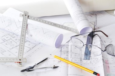 Drawings-blueprints clipart