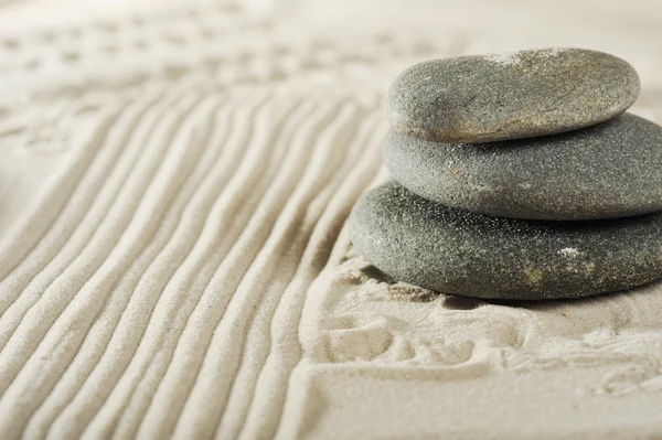 海砂の上の石 — ストック写真