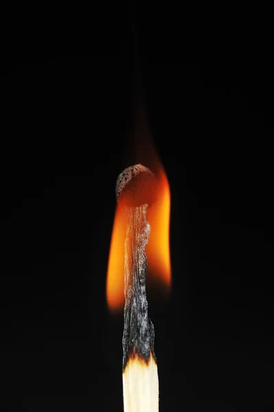 Спичечное пламя — стоковое фото