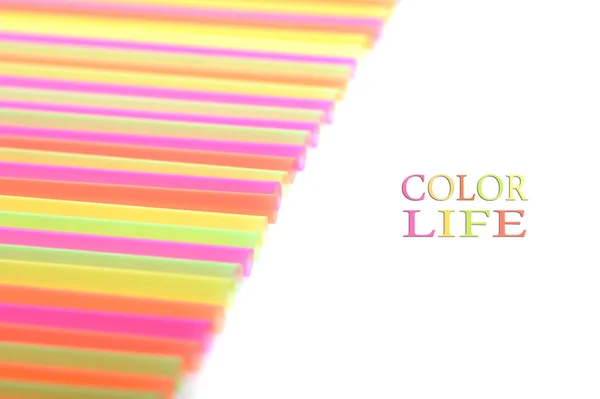 Pajitas de color — Foto de Stock