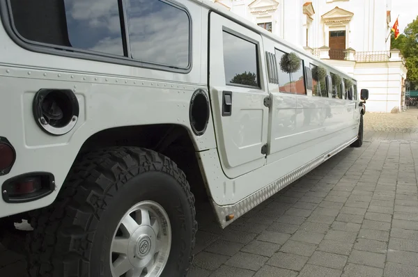 Bruiloft limousine — Stockfoto