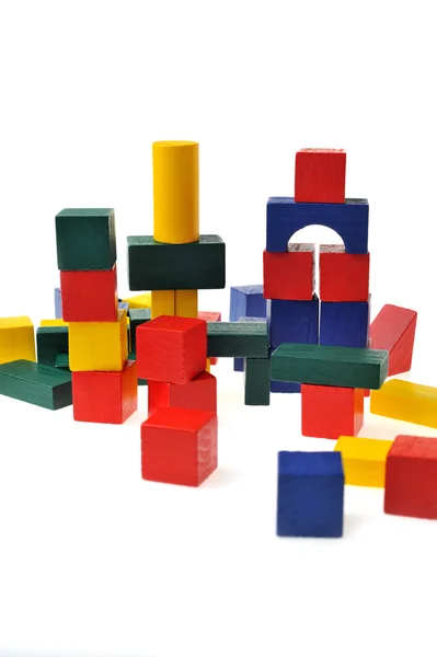 stock image Wooden toy blocks