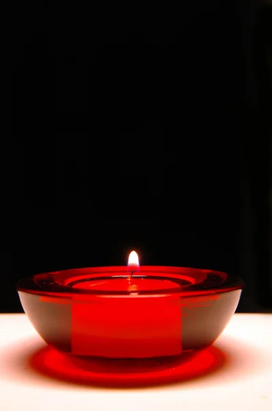 Czerwona świeca — Zdjęcie stockowe