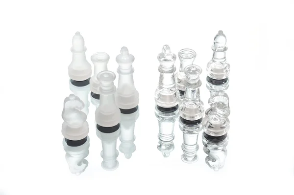 Satranç oyunupincel dibuja la tira — Stok fotoğraf