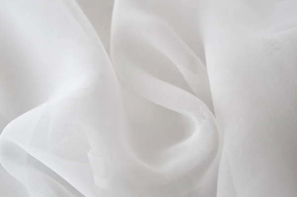 Tecido transparente branco — Fotografia de Stock