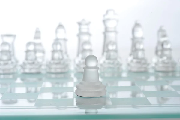 Spiel im Schach — Stockfoto