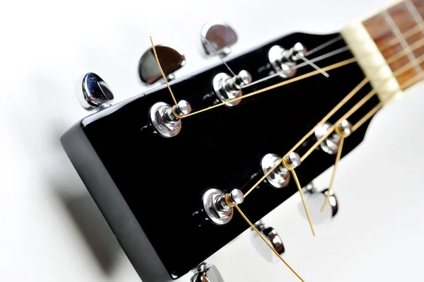 Headstock of acoustic guitar — Stock Photo, Image
