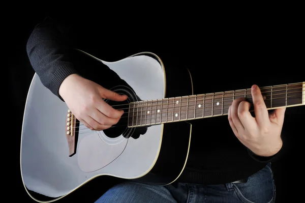 stock image Man playing on guitar