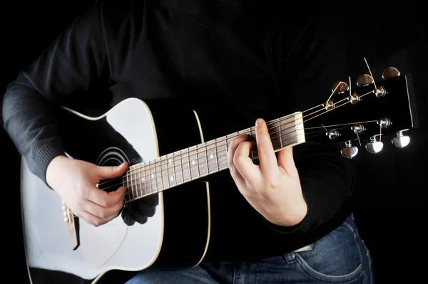 stock image Man playing on guitar