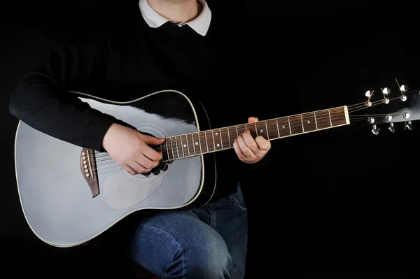 stock image Man playing on guitar