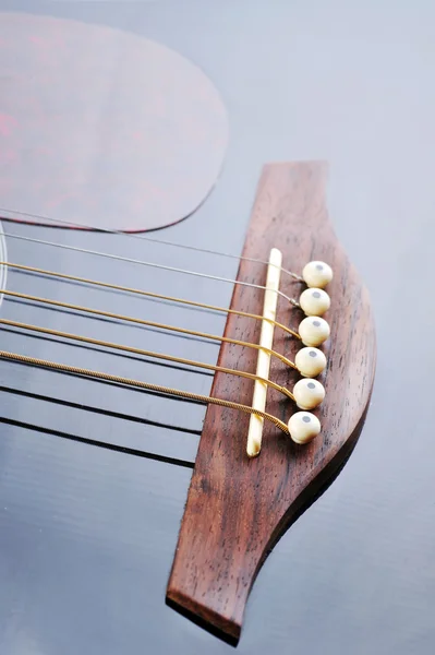 검은 guitarblack 기타 — 스톡 사진
