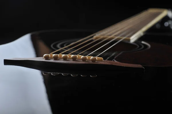 ブラック・ギター — ストック写真