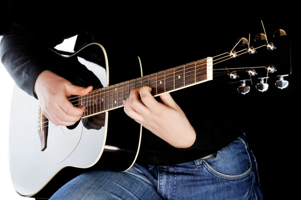 stock image Man playing on guitar