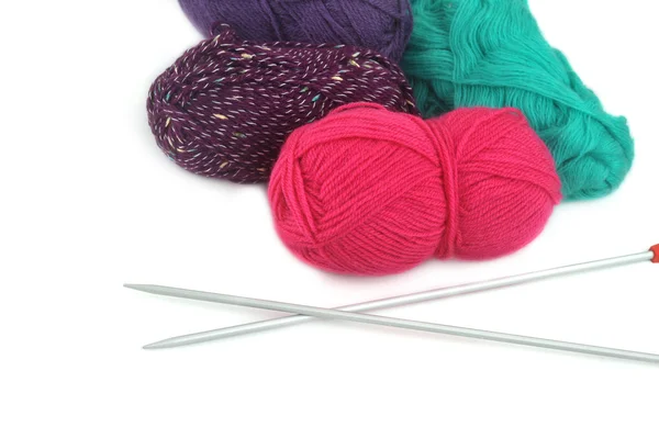 Threads voor breien — Stockfoto