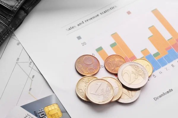 Money, Financial graphs, and other stuff — Stock Photo, Image
