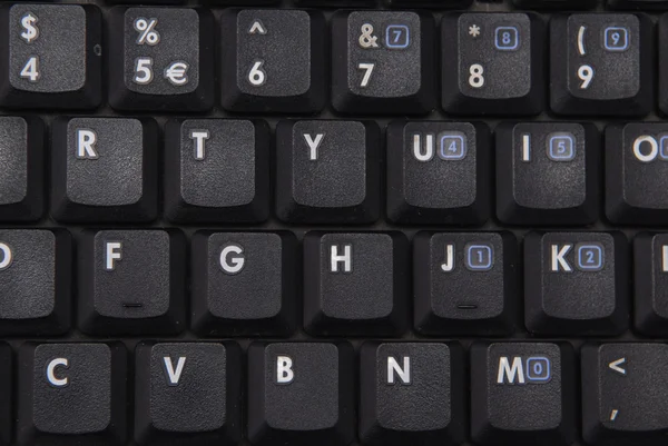 Notebook keyboard close up — Stock Photo, Image