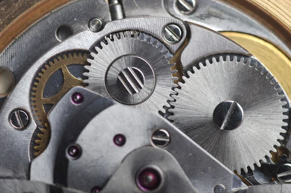 Watch gears close up — Stock Photo, Image