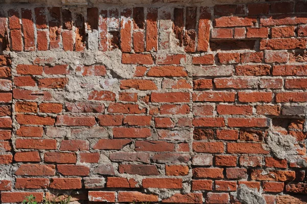 Stará cihlová zeď — Stock fotografie