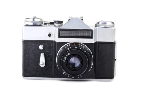 Starý fotoaparát izolovaný na bílé — Stock fotografie