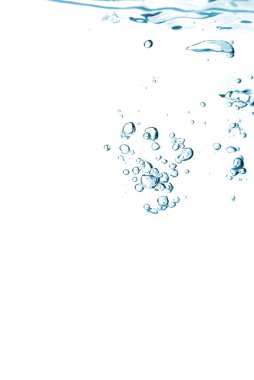 Bubbles in a water close up clipart