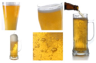 Tasty and cold beer clipart