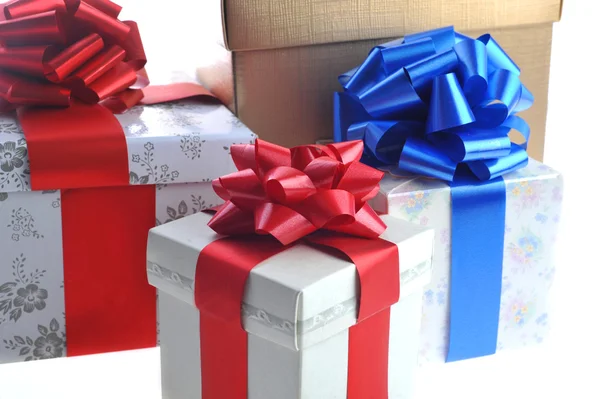 Zapakowane prezenty — Zdjęcie stockowe