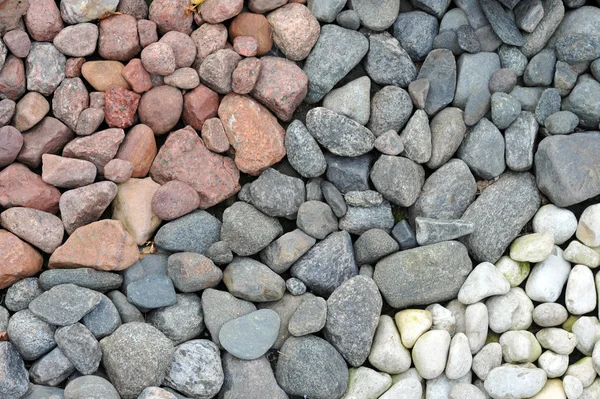 Patio trasero decorado con piedras — Foto de Stock