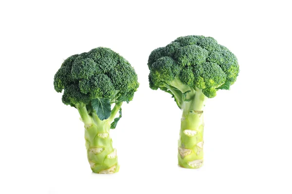 Zwei grüne Brokkoli — Stockfoto