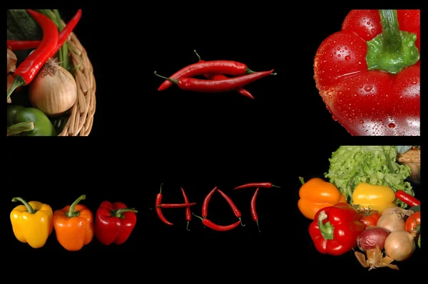 Frisches und schmackhaftes Gemüse Hintergrund — Stockfoto