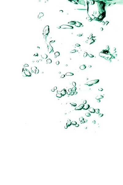 Bolhas em uma água perto — Fotografia de Stock