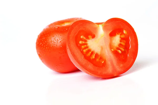 stock image Sliced tomato close up