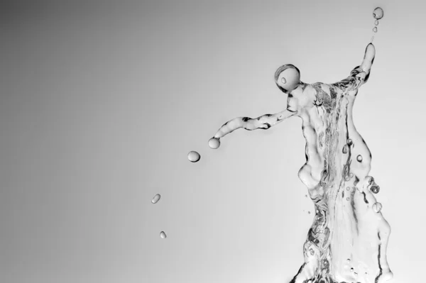 Krásné vody stříkající zmrazení — Stock fotografie