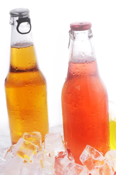Láhve s nápoji — Stock fotografie