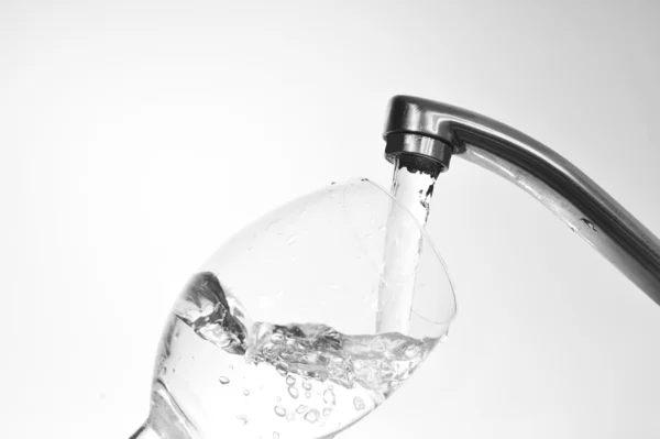 Water from faucet — Stock Photo, Image