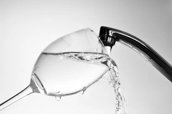 Water from faucet — Stock Photo, Image