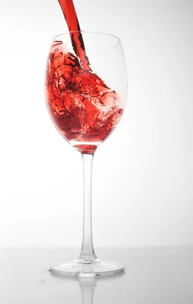 Vaso con vino tinto — Foto de Stock