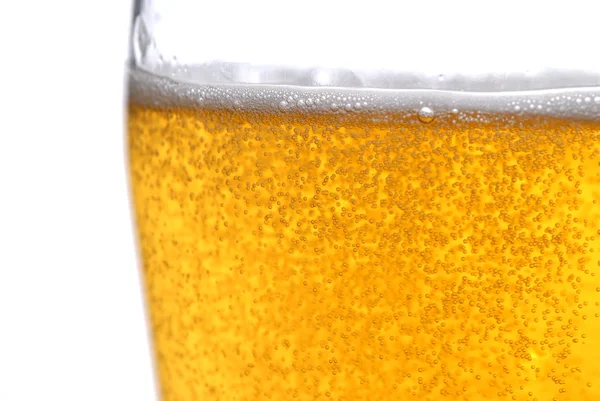 Bier mit Blasen — Stockfoto