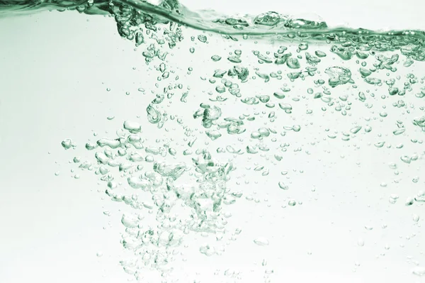 Molte bolle in acqua — Foto Stock