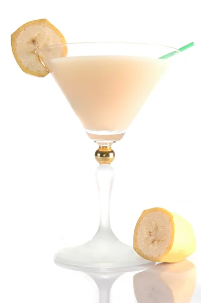 Cocktail com banana — Fotografia de Stock
