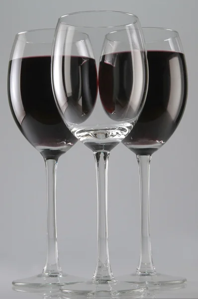 Three wine glases — Stock Photo, Image