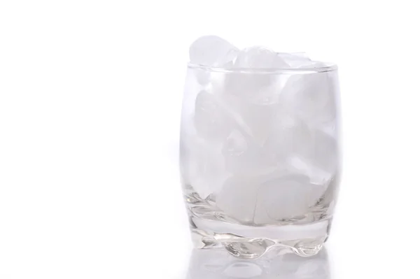 Glass full with ice — Stock Photo, Image