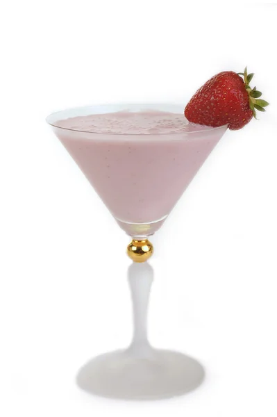 stock image Cocktail with strawberry