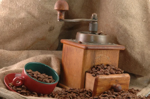 Grinderwith のレトロなコーヒー カップ — ストック写真