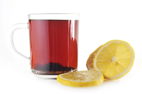 Filiżanka herbaty i cytryny — Zdjęcie stockowe