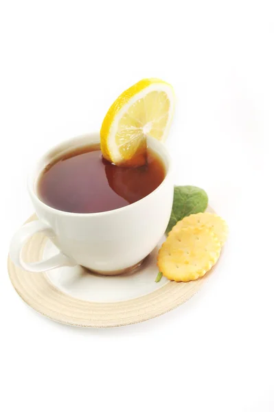 Чашка чая с выпечкой — стоковое фото