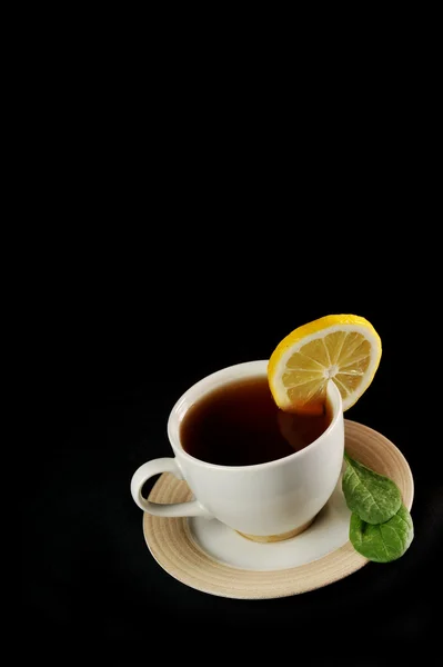 Tasse de thé au citron — Photo