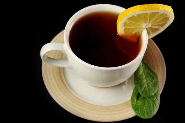 Tasse de thé au citron — Photo