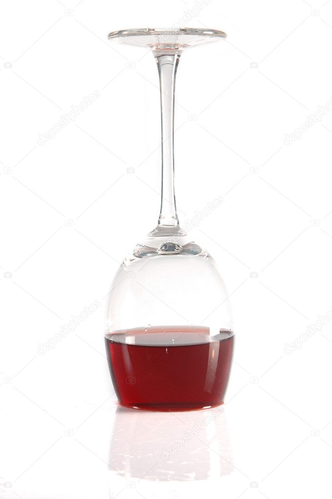 Slanted wine glass with isolated background hi-res stock photography and  images - Alamy