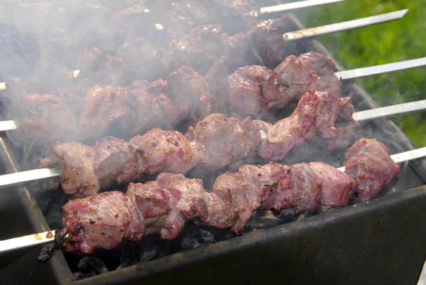Kebab en brasero — Foto de Stock