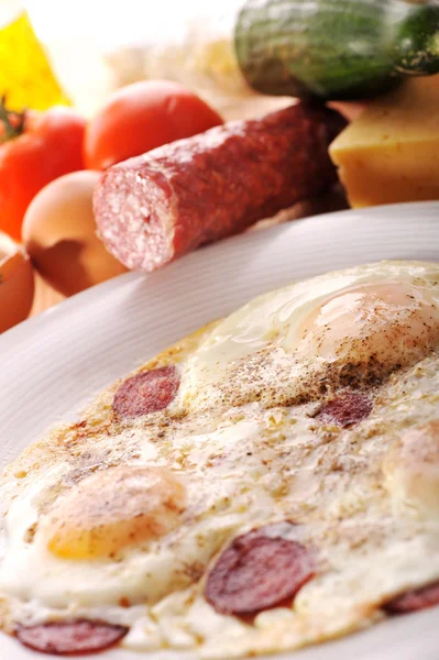 Omelet from eggs — Stock Photo, Image